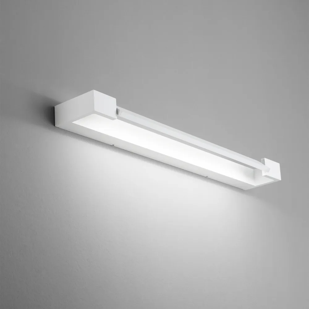 Aplica LED Balance 12W, 1220lm, lumina calda (3000 K), IP20, alba, Ideal Lux - imagine 2