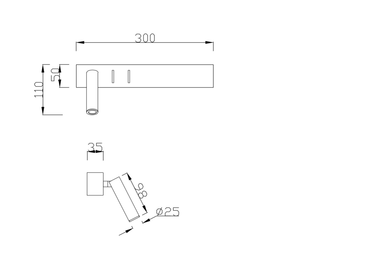 Aplica LED Comodo C031WL-L8B3K, 8W, 500lm, lumina calda, IP20, Maytoni