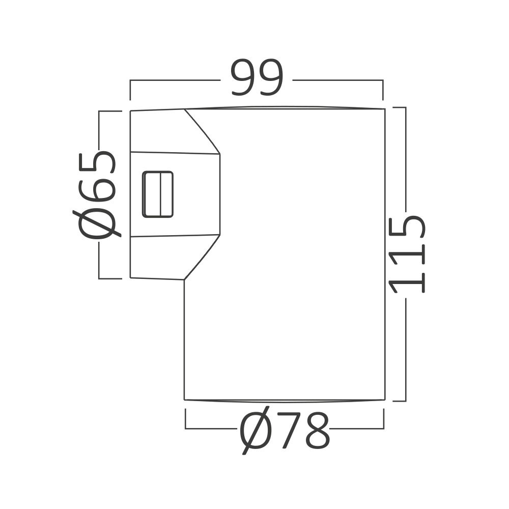Aplica LED exterior 9W, 900lm, lumina calda/neutra/rece, IP65, gri inchis, Braytron - imagine 7