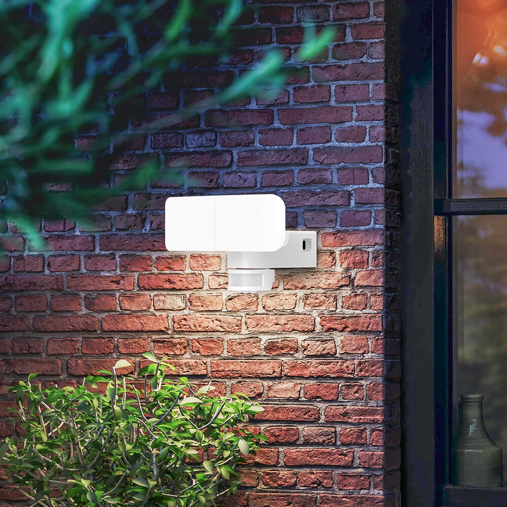 Aplica LED exterior cu senzor de miscare, 30W, 3300lm, lumina neutra (4000 K), IP54, alb, Braytron - imagine 2