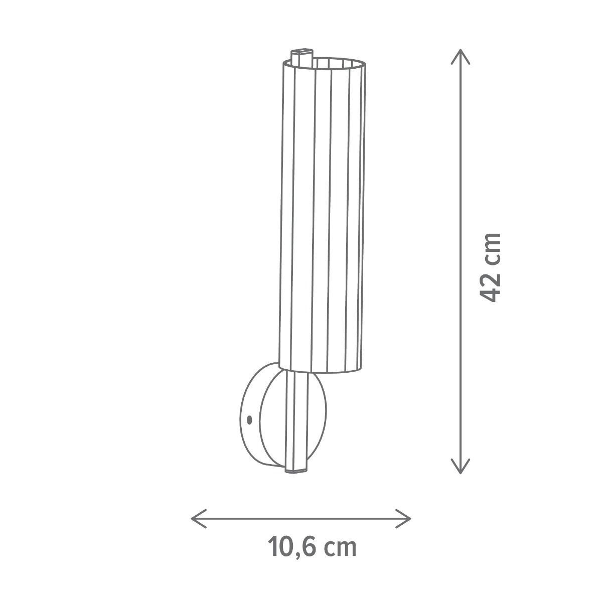 Aplica LED Particular AP1, 9W, lumina neutra(4000 K), aurie, Klausen