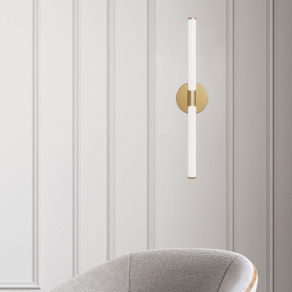 Aplica LED pentru baie 7W, lumina calda/neutra/rece, aurie, IP44, Braytron - imagine 2