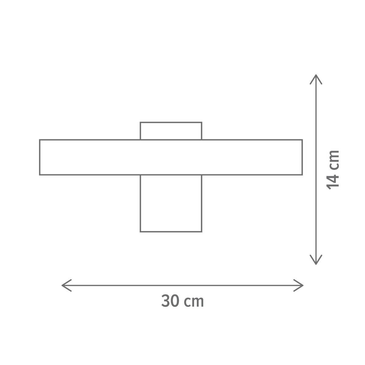 Aplica LED Truly 1, 18W, lumina neutra(4000 K), neagra, Klausen