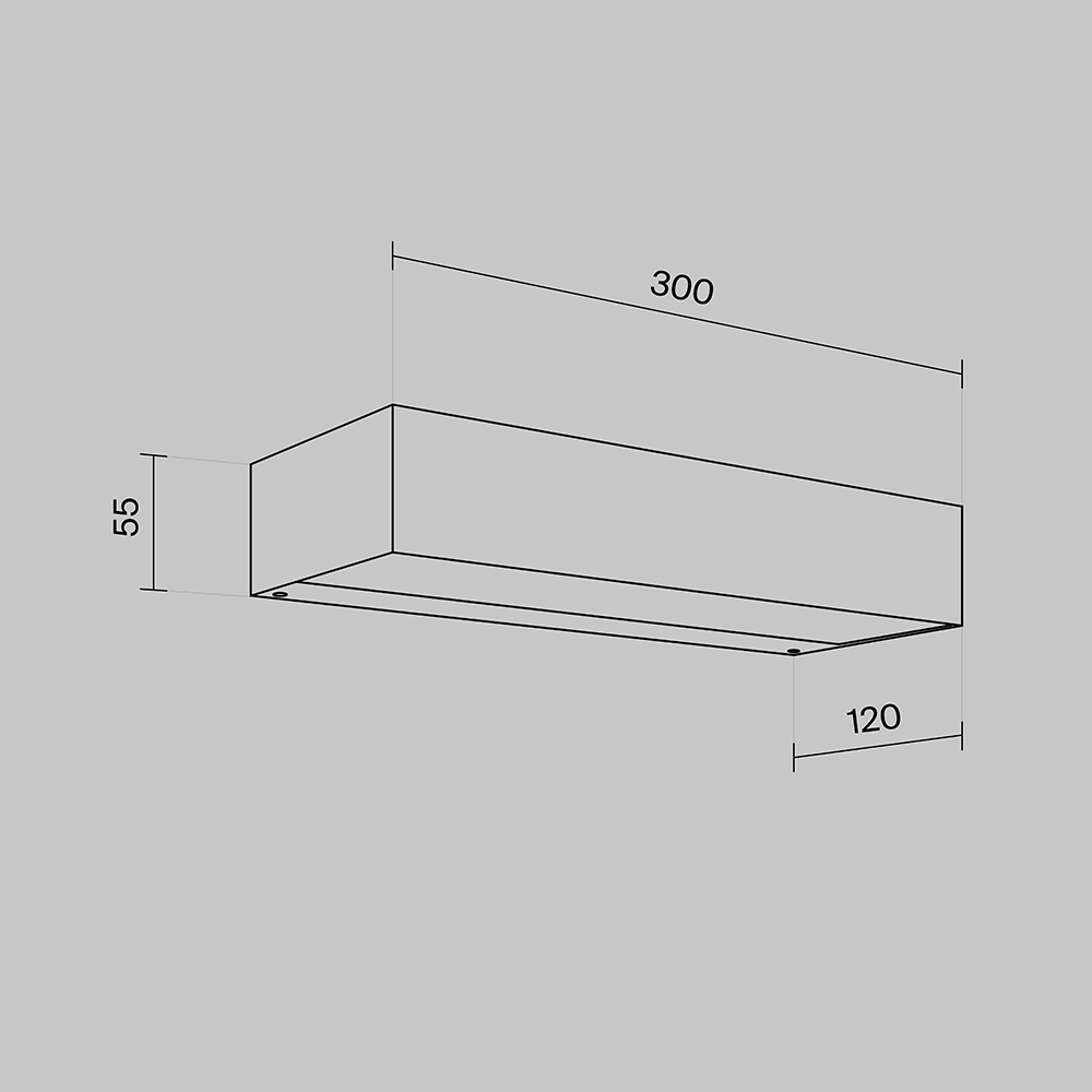 Aplica pentru exterior LED Lot O428WL-L20GF3K, 20W, 700lm, lumina calda, IP65, grafit, Maytoni