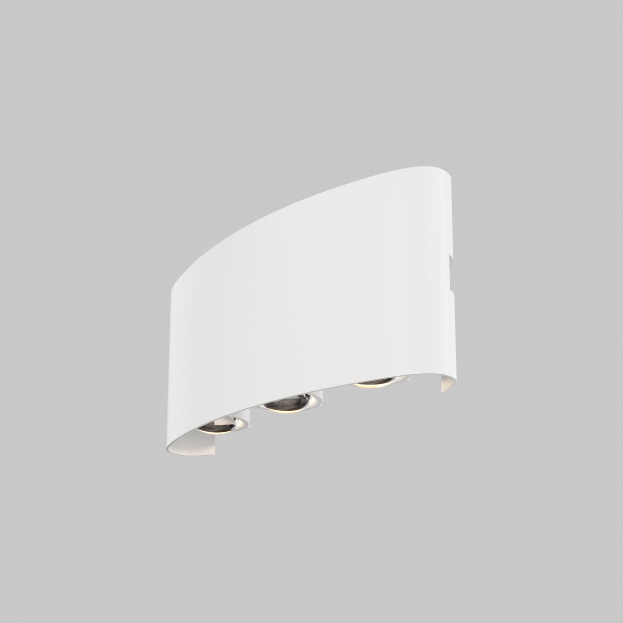 Aplica pentru exterior LED Strato O417WL-L6W3K, 6W, 594lm, lumina calda, IP54, alba, Maytoni