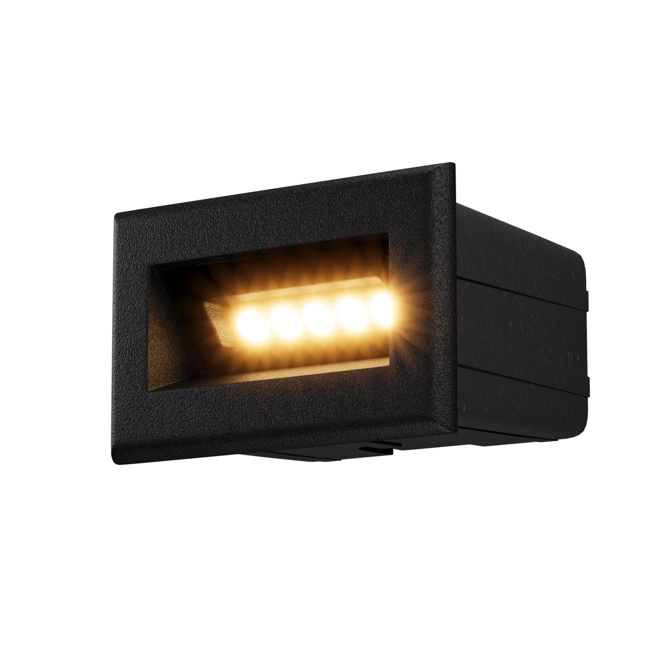 Aplica pentru scari LED Bosca O045SL-L3B3K, 3W, 250lm, lumina calda, IP65, neagra, Maytoni