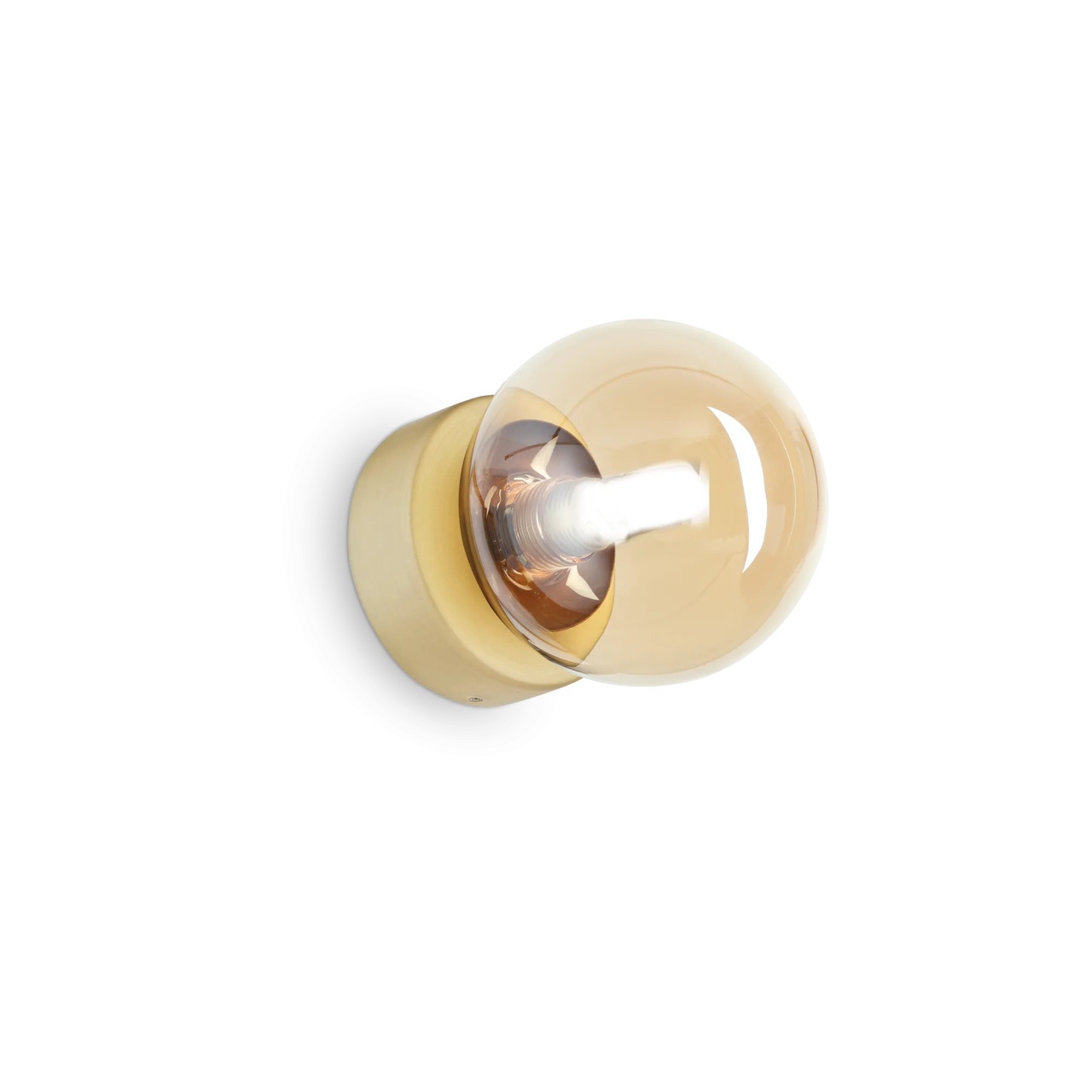 Aplica Perlage, 1xG9, IP20, ambra, Ideal Lux