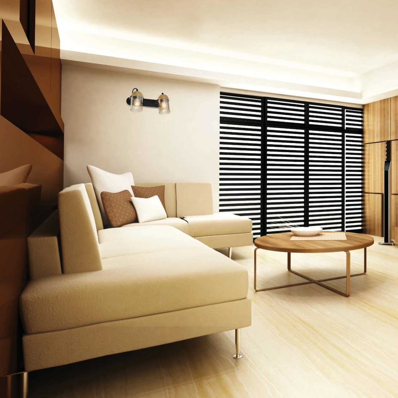 Aplica Rafad LY-3497, 2xE27, negru si auriu, sticla fumurie, stil industrial, IP20 - imagine 2