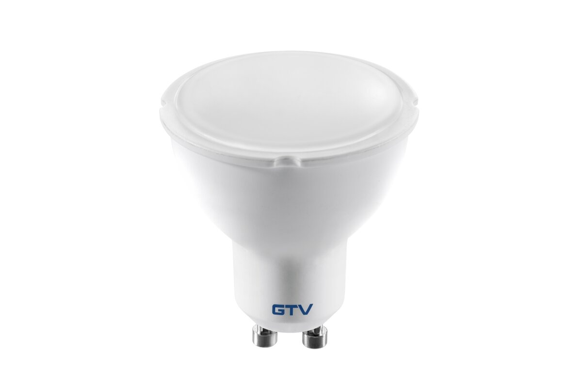 Bec LED 1W, GU10, GTV, 110 lm, lumina neutra (4000K), alb, clasa energetica E