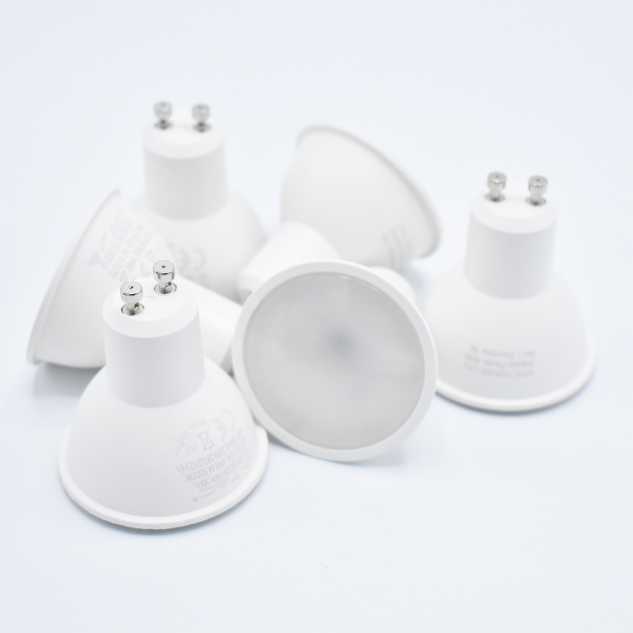 Bec LED 4.5W(35W) V-TAC, GU10, 400 lm, lumina rece (6500K), clasa energetica F - 3 | YEO