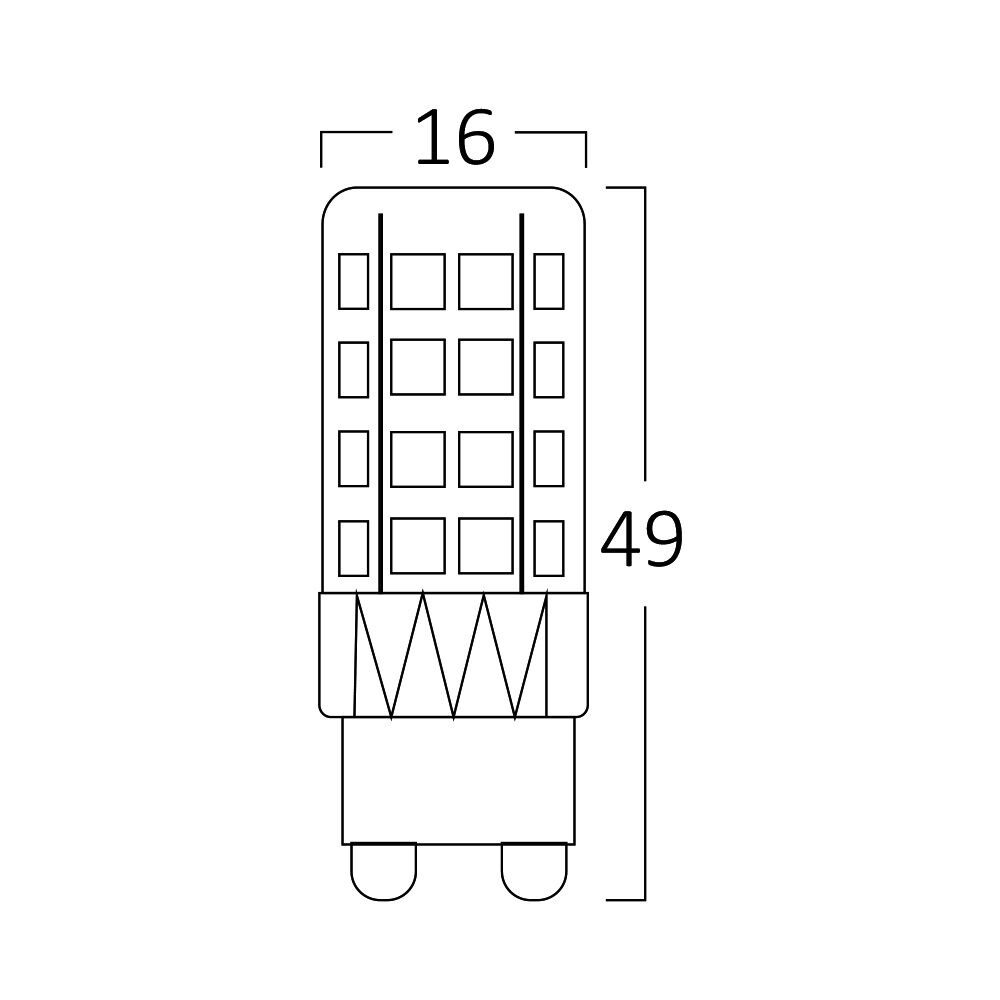 Bec LED G9 5W, lumina neutra (4000 K), 430 lm, transparent, Braytron - imagine 4