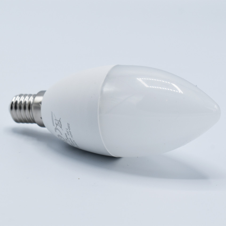 Bec LED lumanare 7.5W(60W) Osram, B40, E14, 806 lm, lumina rece (6500K), clasa energetica F - 3 | YEO