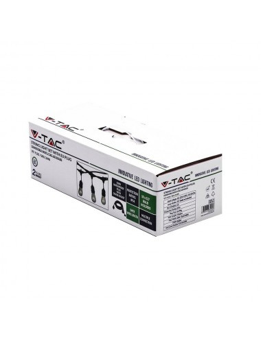Ghirlanda luminoasa, 10 becuri, dulie E27, 5M, protectie IP54 - 1 | YEO
