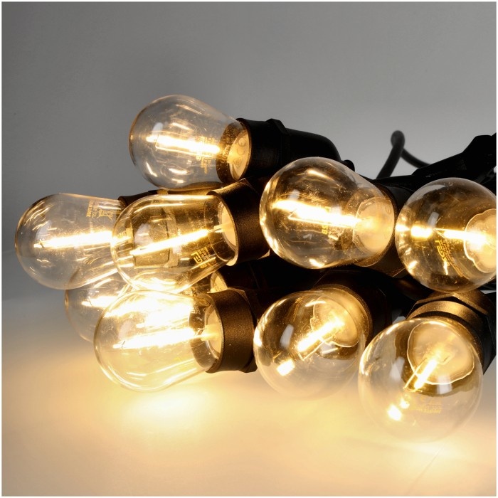 Ghirlanda luminoasa, 20x1W becuri incluse, 20 m, lumina calda(2700 K) - 2 | YEO