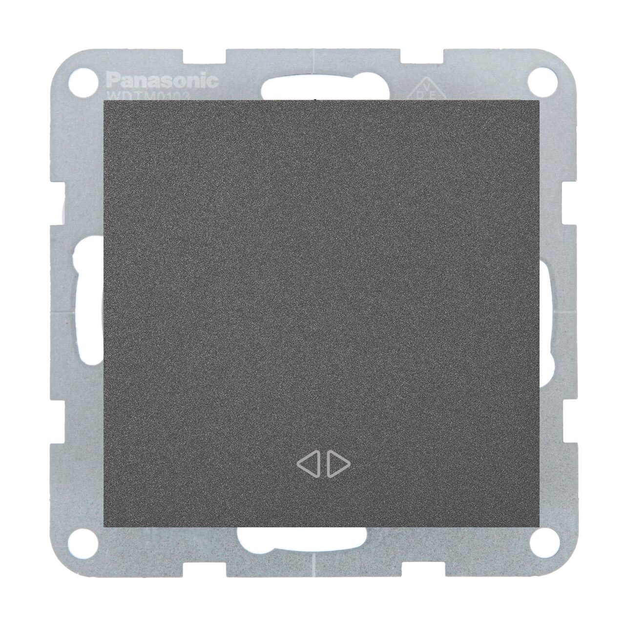 Intrerupator cruce 10A, IP20, Grafit, Panasonic Karre Plus 55