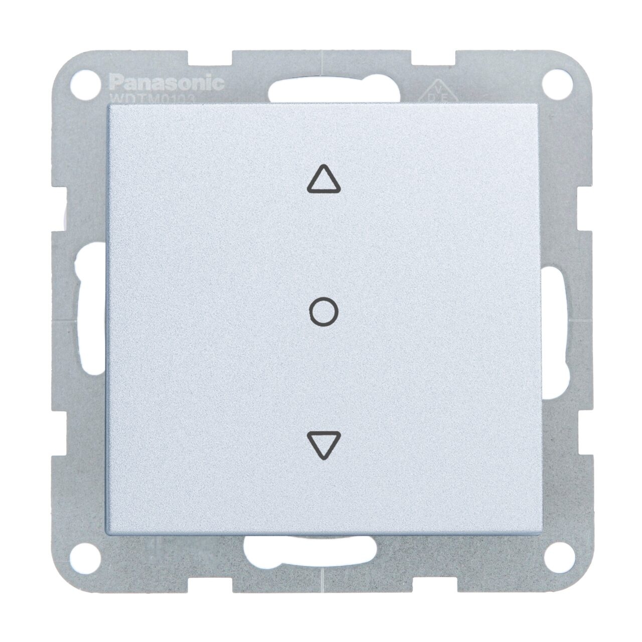 Intrerupator jaluzele 10A, IP20, Argintiu, Panasonic Karre Plus 55
