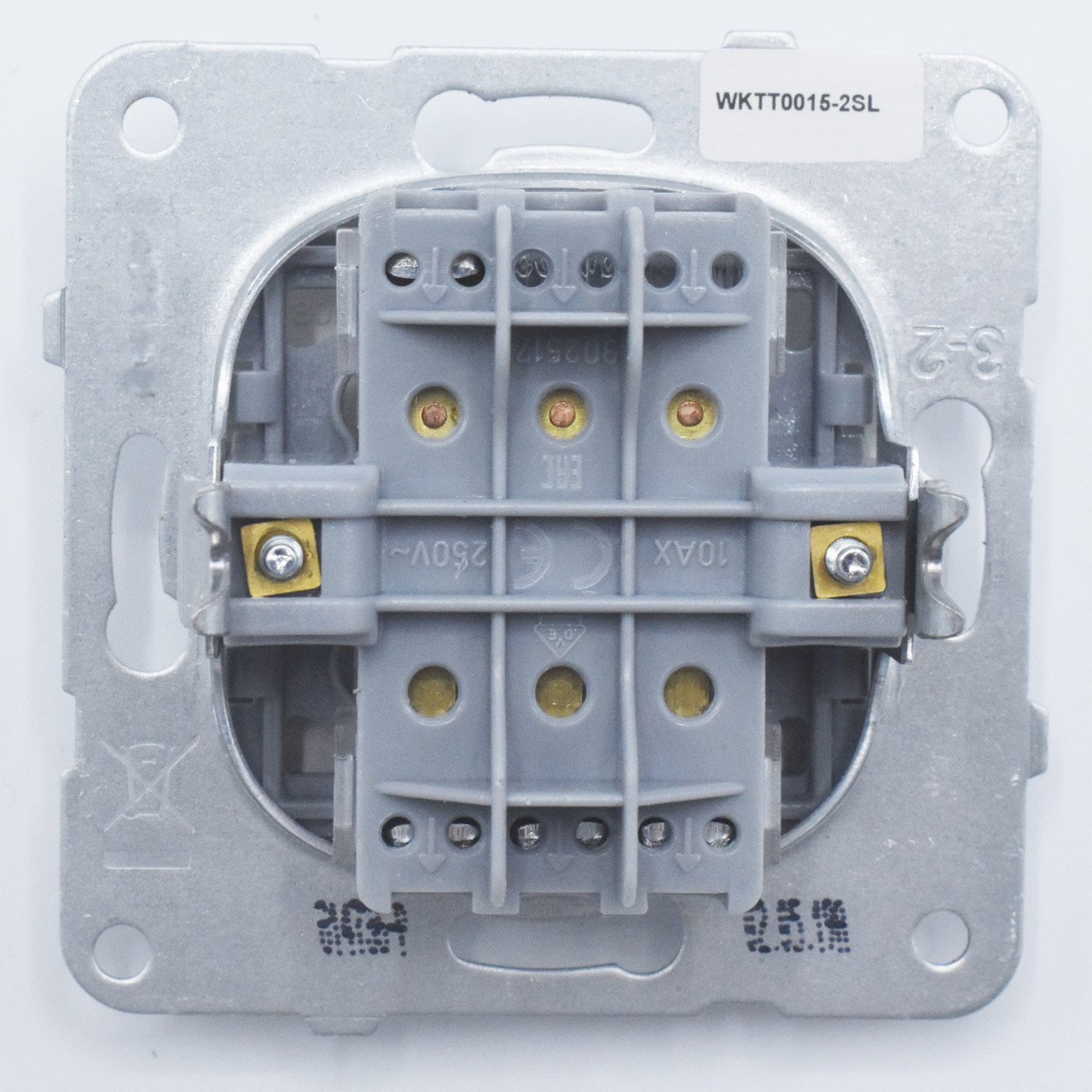 Intrerupator triplu, 10A, IP20, Argintiu, Panasonic Arkedia Slim/Karre Plus