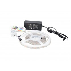 Kit Banda LED 5050, RGB, 5m, Interior, 60 LEDuri/m, Controller+Alimentare - 1 | YEO