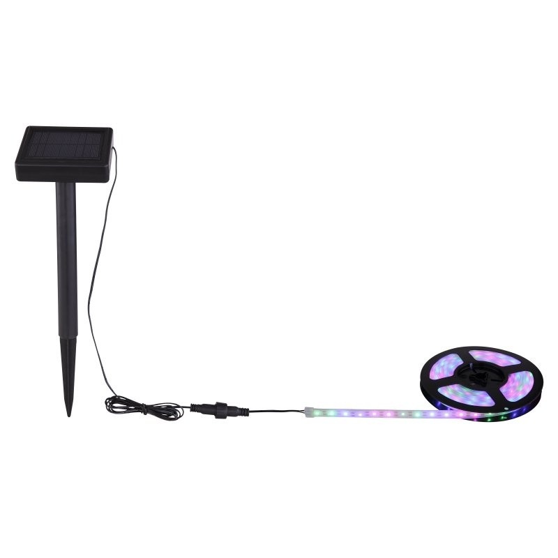 Kit banda LED Globo, cu panou solar, RGB