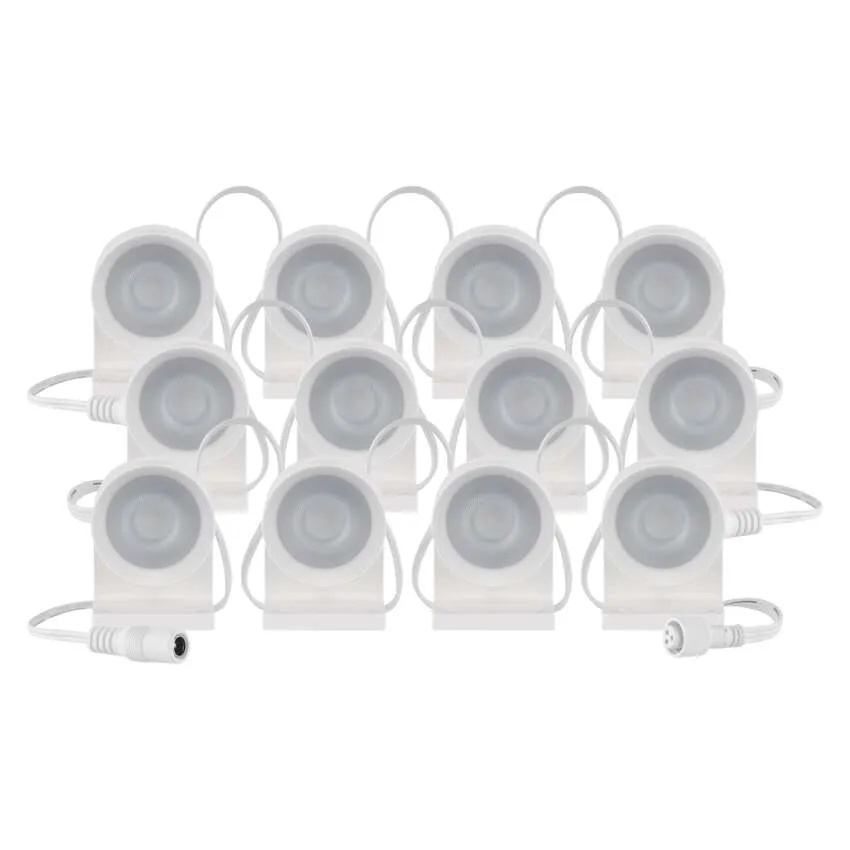 Kit Starter GoSmart 12 spoturi LED, 255 cm, 7 W, RGBIC + CCT, WiFi