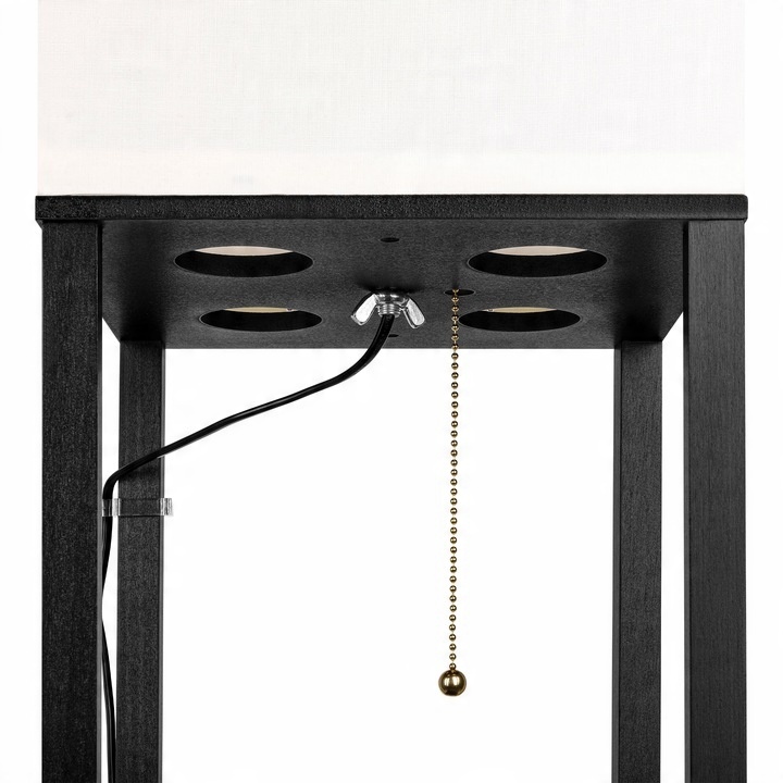Lampadar Ganto E27, 160cm, 3 rafturi negre, Masterled - 4 | YEO