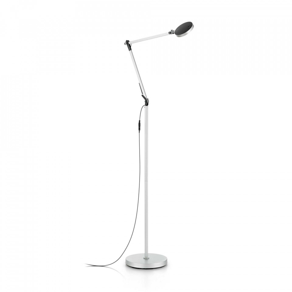 Lampadar LED Futura 204956, cu intrerupator, 10W, 750lm, lumina neutra, crom, IP20, Ideal Lux