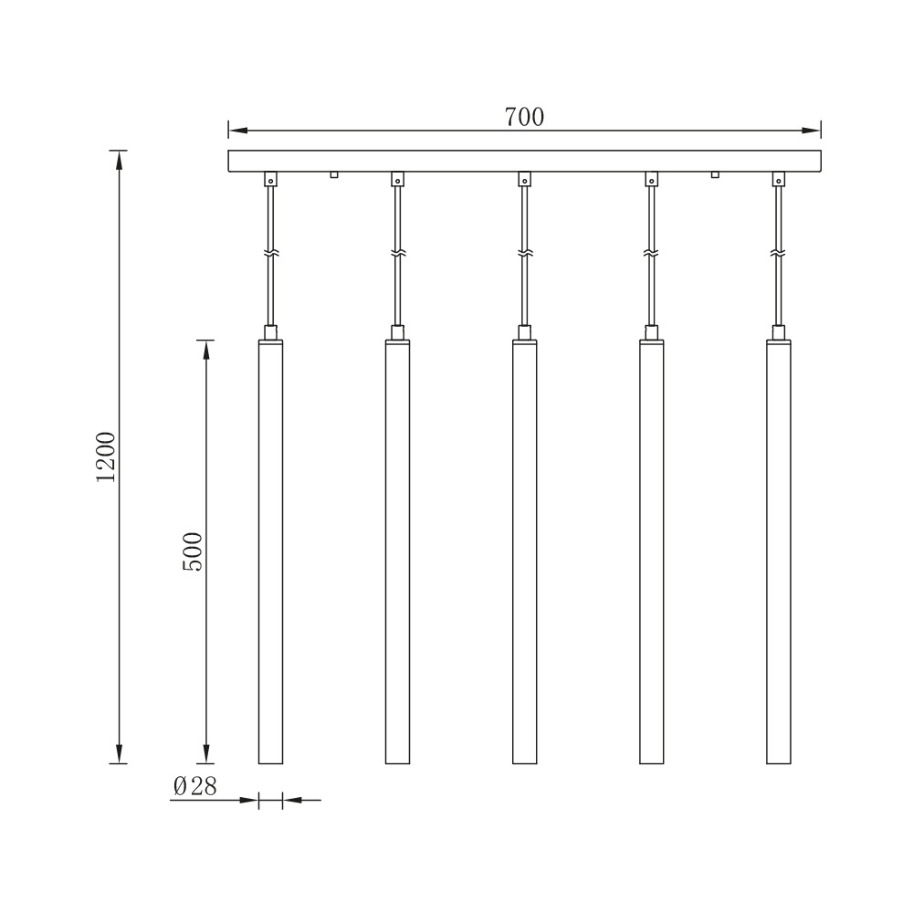 Lustra BR-BV04-00072, 5xG9, neagra, IP20, Braytron