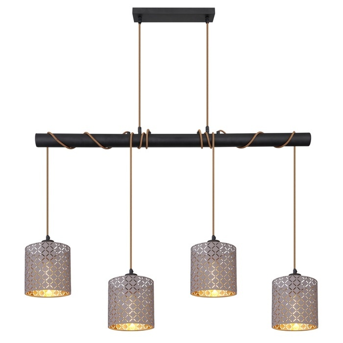 Lustra Cindy, 4xE27, IP20, neagra, Globo Lighting - Imagine 3