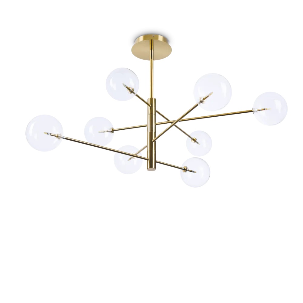 Lustra Equinoxe 8xG4, Ø1280mm, IP20, aurie, Ideal Lux