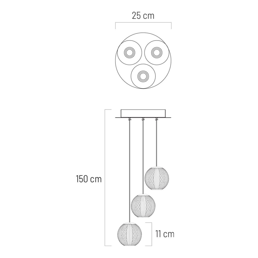 Lustra LED Esmond 142041, 16.2W, 750lm, lumina calda, IP20, crom+transparenta, Klausen - 3 | YEO