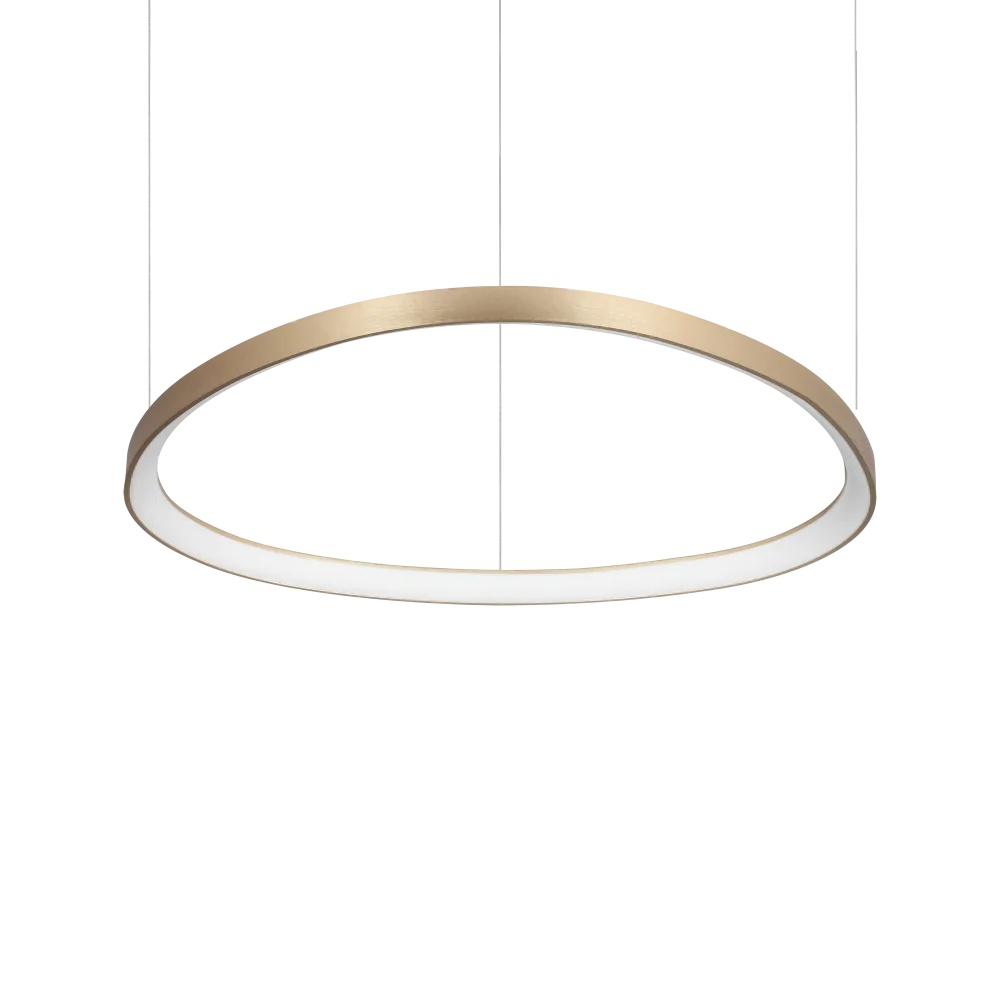 Lustra LED Gemini 56W, lumina neutra (4000 K), 4510lm, IP20, aurie, Ideal Lux