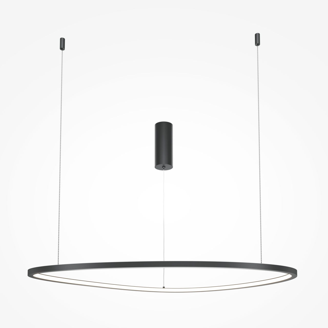 Lustra LED Glint MOD072PL-L36B3K1, 36W, 1700lm, lumina calda, IP20, neagra, Maytoni