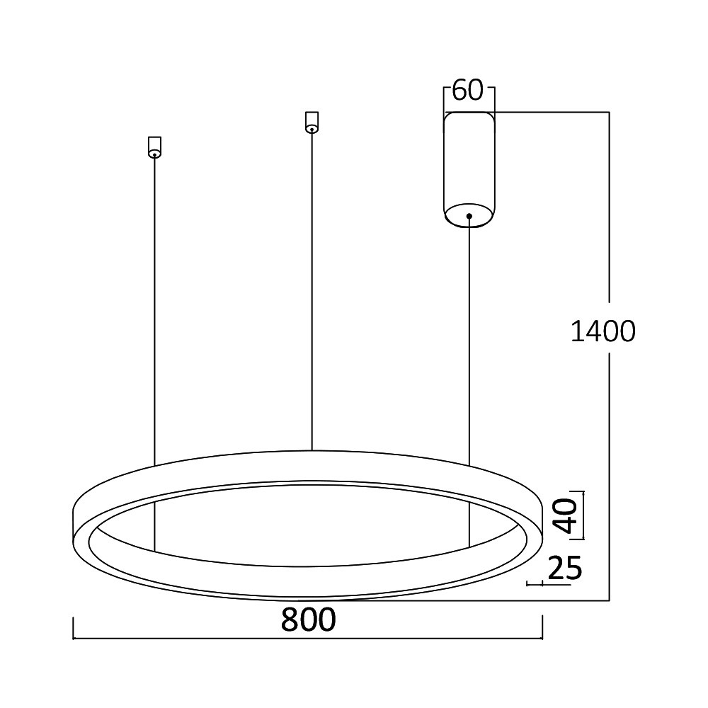 Lustra LED Lina BR-BH16-09280, 45W, 4520lm, lumina calda+neutra+rece, IP20, alba, Braytron - 2 | YEO