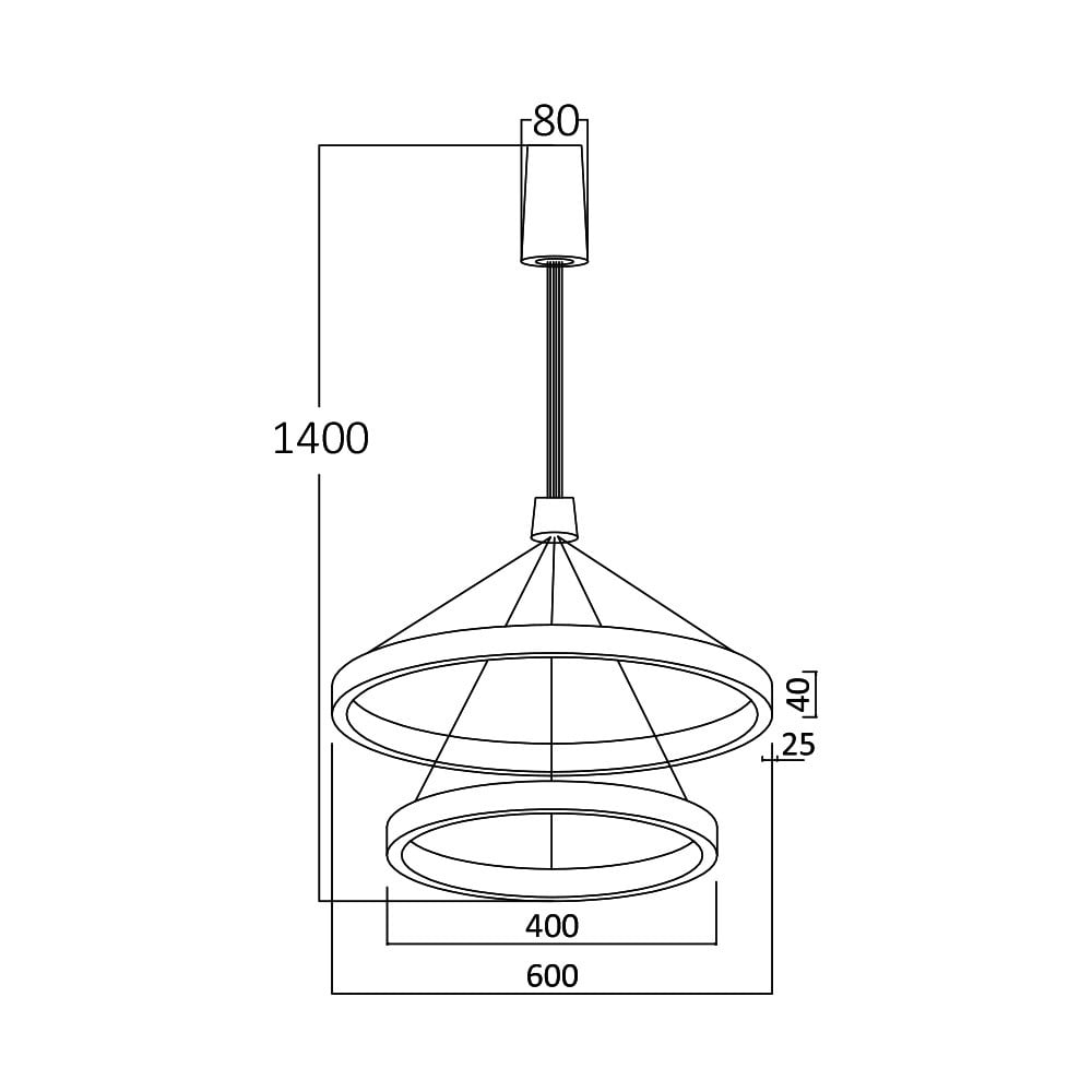 Lustra LED Lina BR-BH16-09686, 65W, 6500lm, lumina calda+neutra+rece, IP20, aurie, Braytron - 2 | YEO