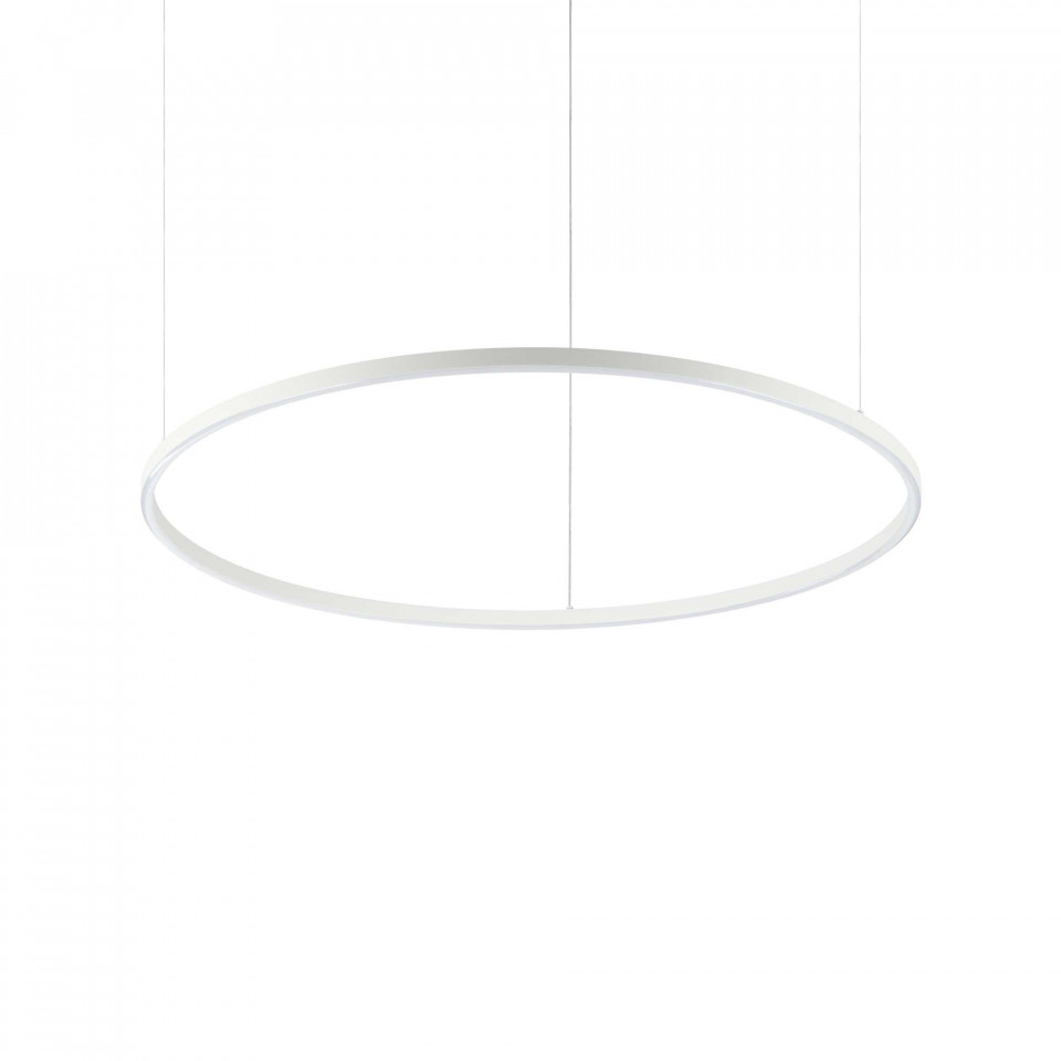 Lustra LED Oracle 269870, rotunda, 51W, 4280lm, lumina neutra, IP20, alba, Ideal Lux