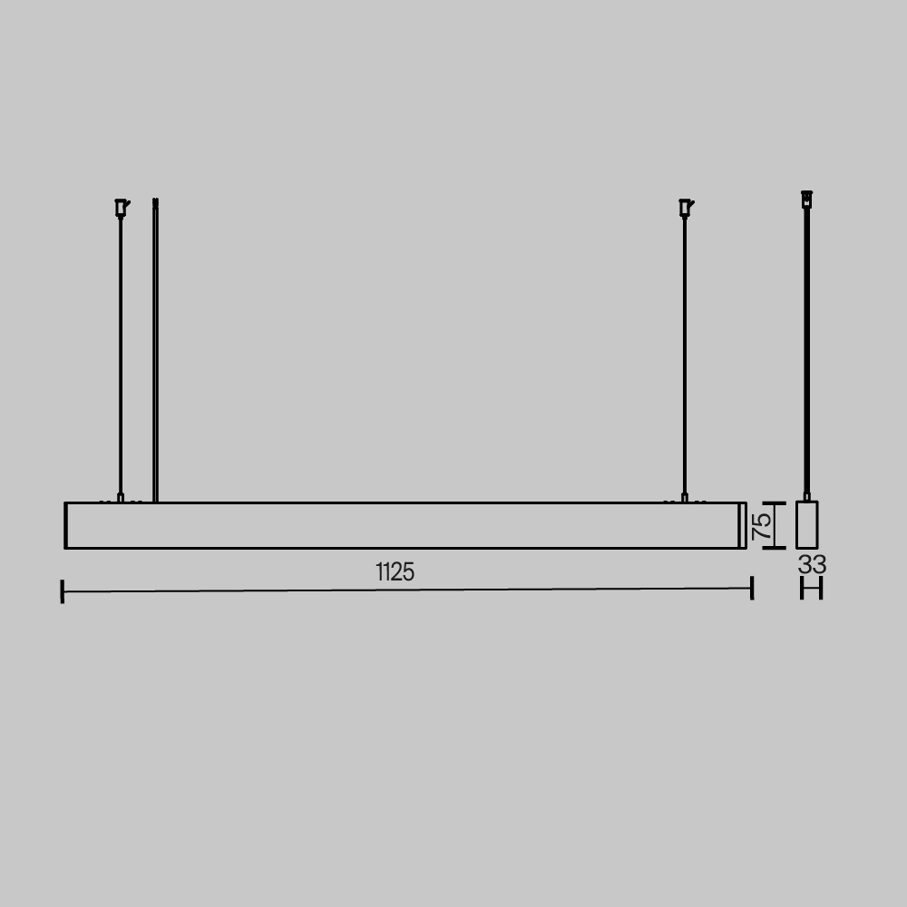 Pendul Basis, 36W, lumina calda/neutra/rece, alb, Maytoni - imagine 4