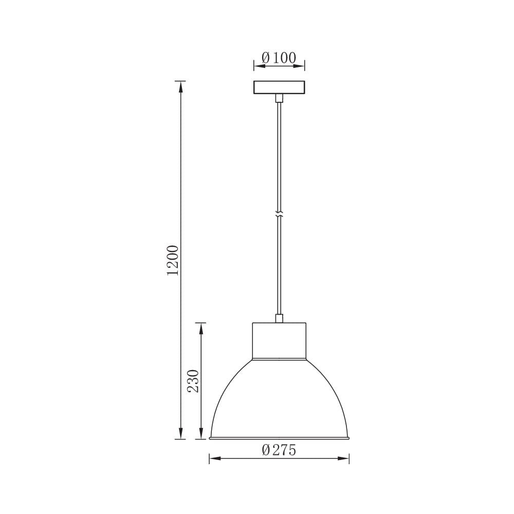 Pendul Braytron BR-BV05-00040, 1xE27, alb