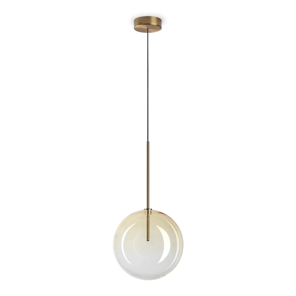 Pendul Equinoxe 1xG4, Ø250mm, ambra, Ideal Lux