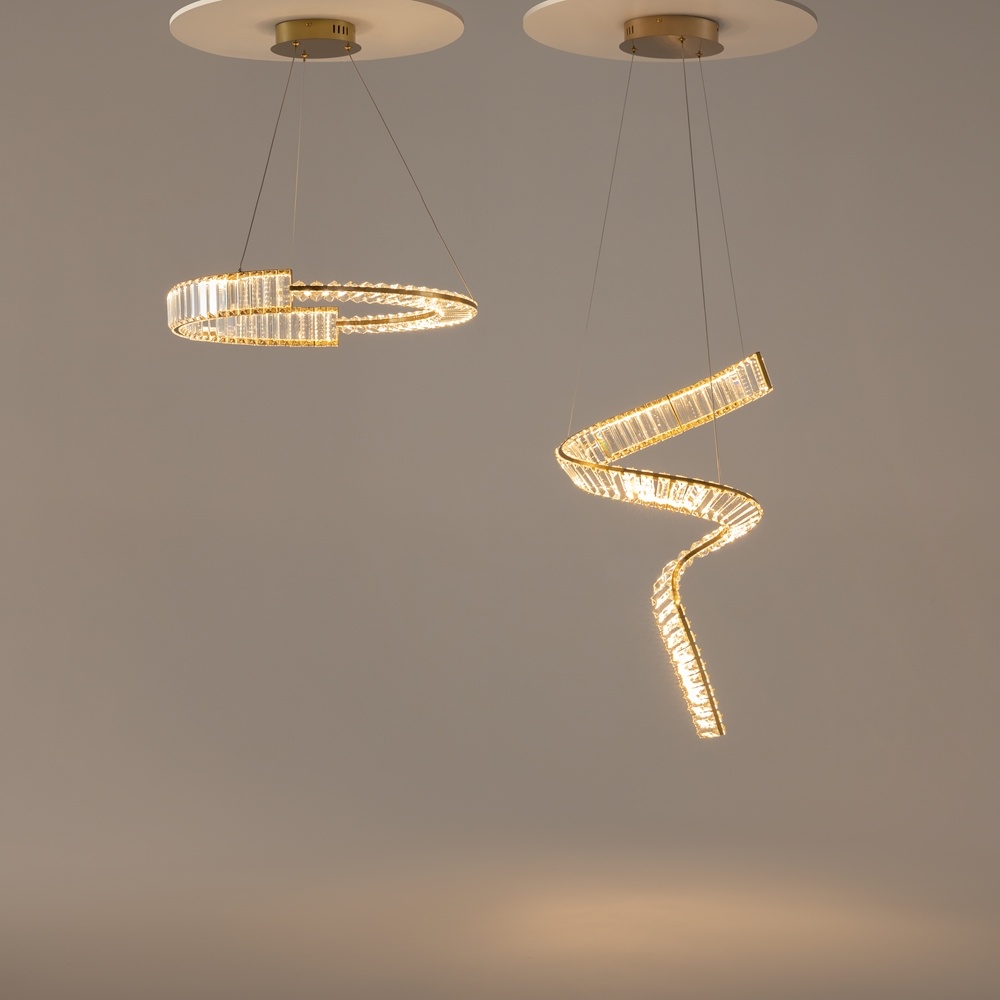 Pendul Krone, 36W, lumina calda (3000K), alama, Maytoni - imagine 6