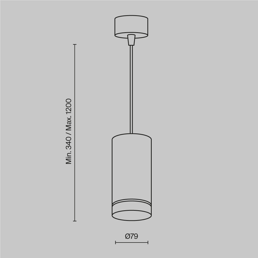 Pendul LED Orlo P085PL-12W4K-W, 12W, 560lm, lumina neutra, IP20, alb, Maytoni