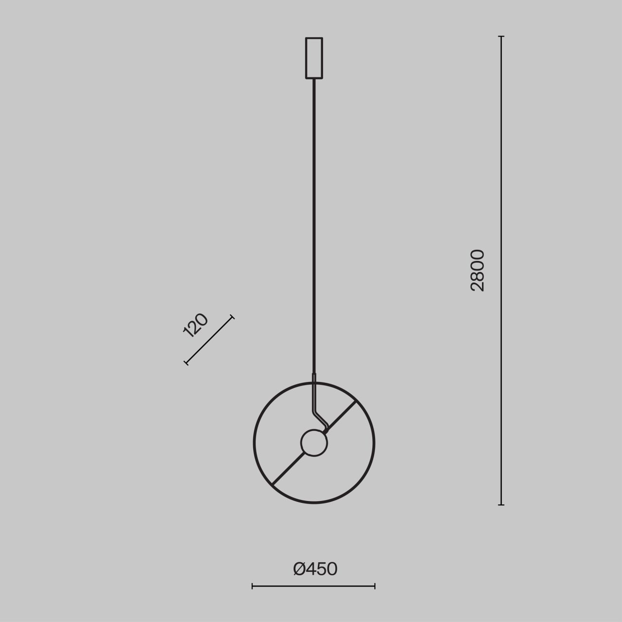 Pendul LED Reflex MOD154PL-L6W3K, 14W, 1000lm, lumina calda, IP20, alb, Maytoni