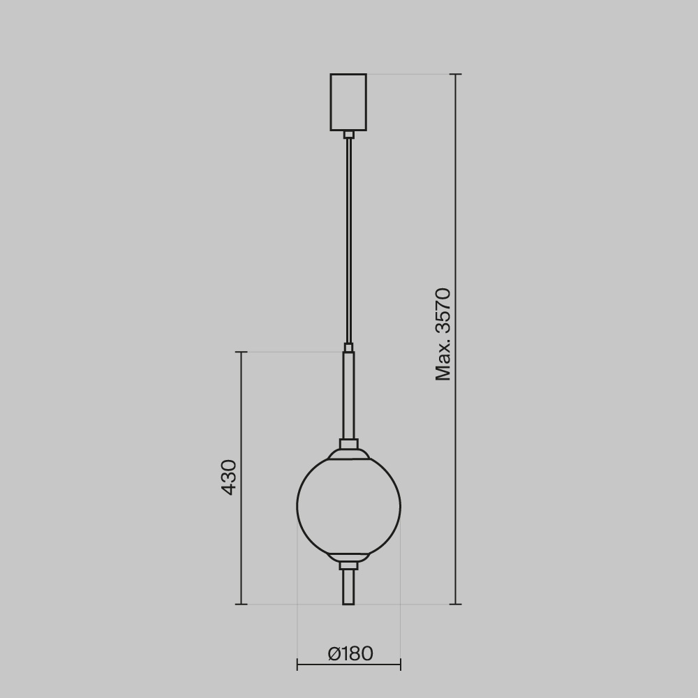 Pendul LED Sixth Sense Z020PL-L6BS3K, 7W, 400lm, lumina calda, IP20, auriu+alb, Maytoni