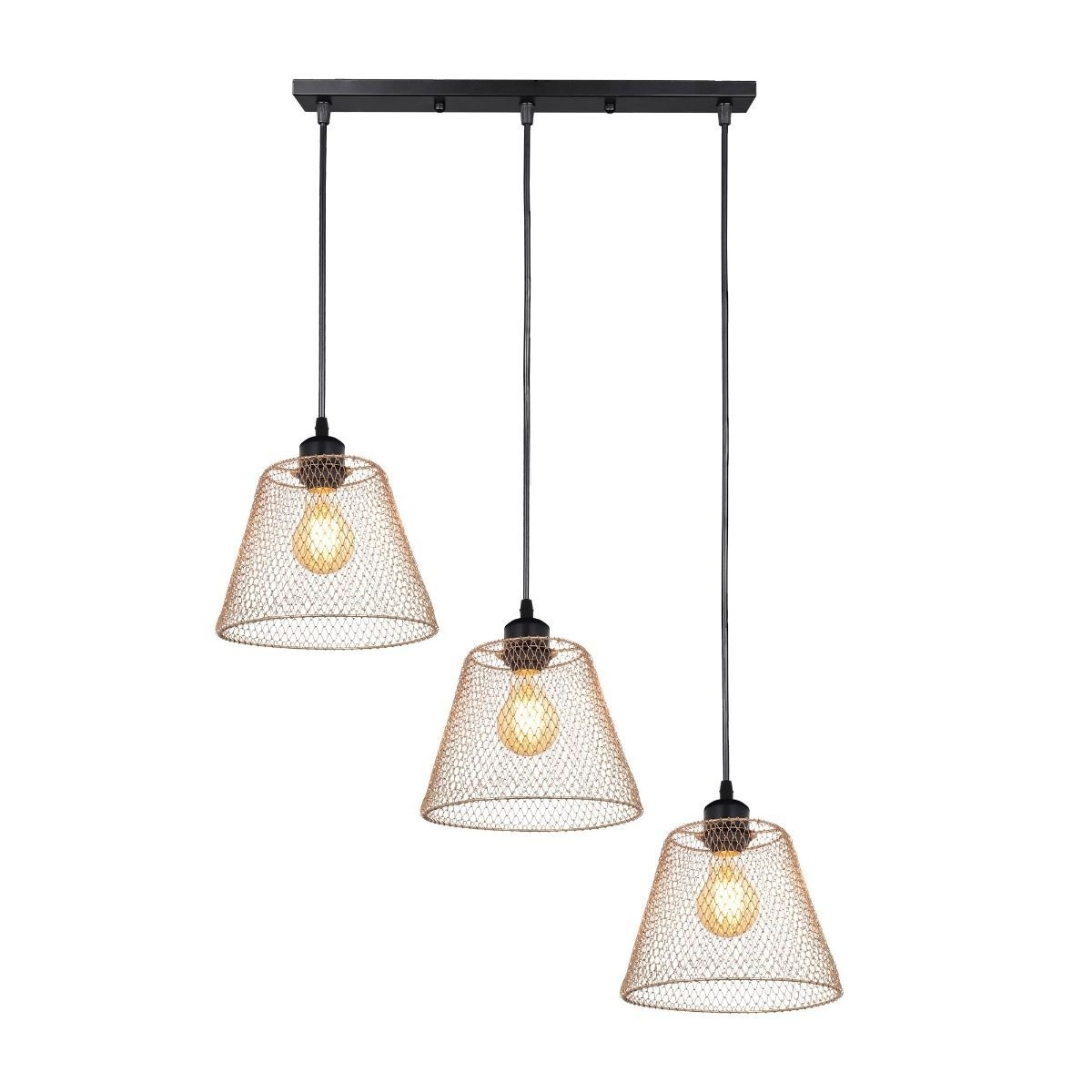 Pendul Loana SP3 G, 3xE27, auriu, Klausen