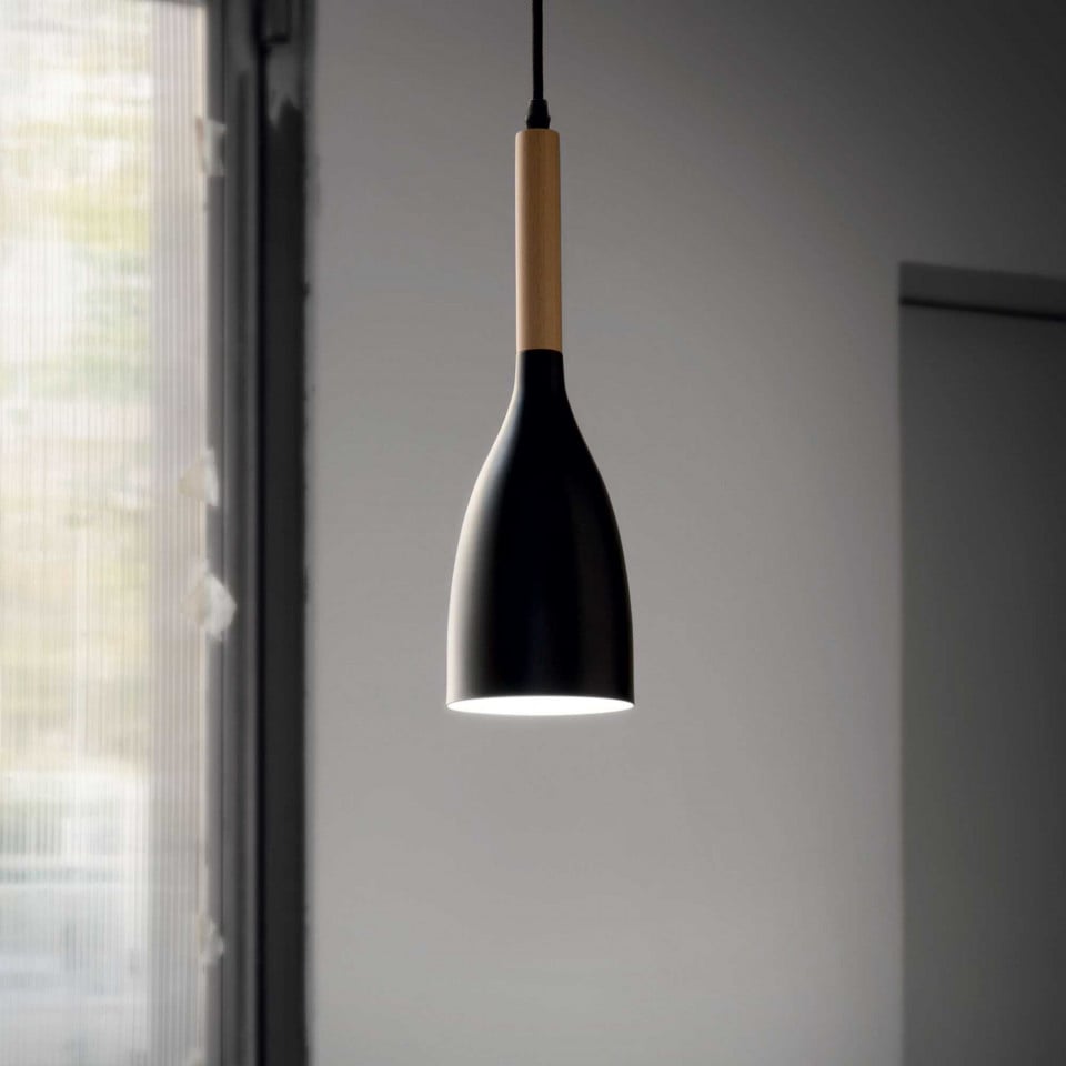 Pendul Manhattan 110752, 1xE14, negru, IP20, Ideal Lux