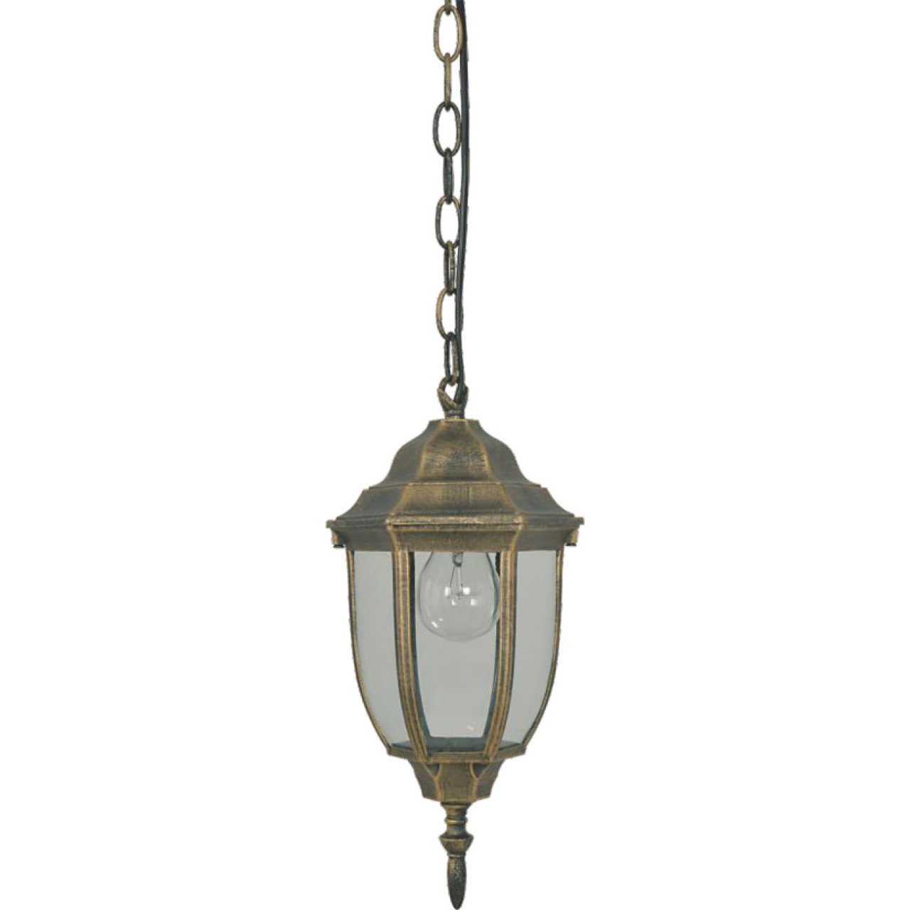 Pendul pentru exterior Babylon, 1 bec, dulie E27, bronz, metal, sticla, Klausen