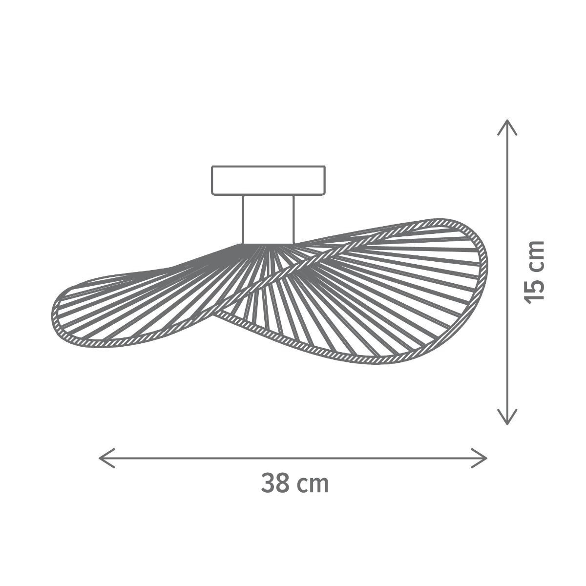 Plafoniera Elite PL1, E27, maro natur, Klausen