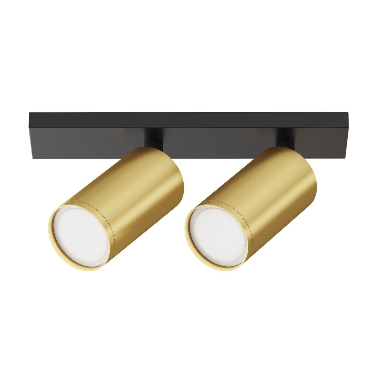 Plafoniera Focus C051CL-U-02BMG, 2xGU10, 20W, neagra+aurie, IP20, Maytoni