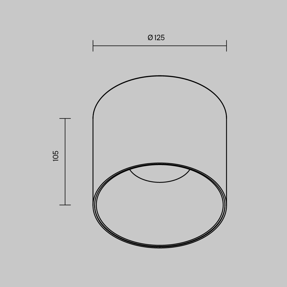 Plafoniera LED Alfa C064CL-01-25W3K-RD-B, 25W, 2000lm, lumina calda, IP20, neagra, Maytoni - 3 | YEO