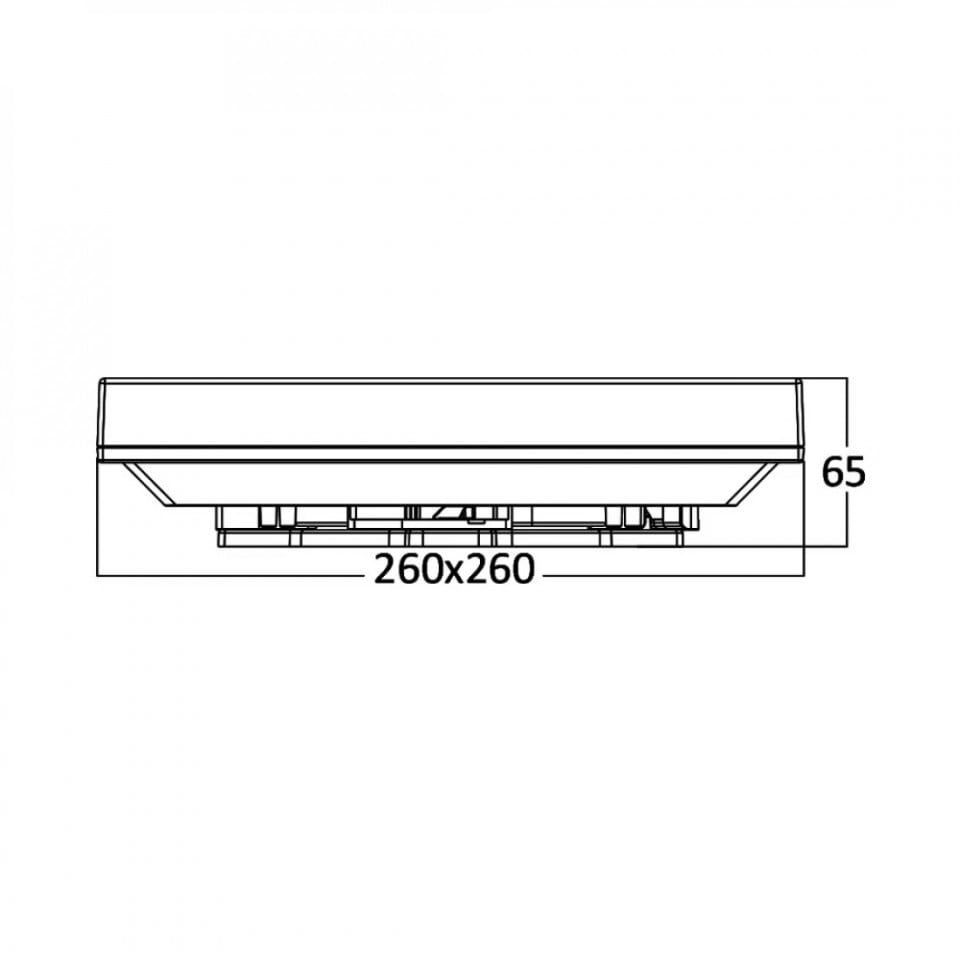 Plafoniera LED BH15-03130, patrata, 20W, 1400lm, lumina neutra, IP20, alba, Braytron - 1 | YEO