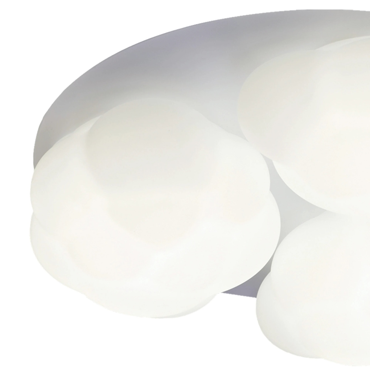 Plafoniera LED Cotton KL140004, 36W, 2520lm, lumina neutra 4000K, gri si alb opal, design modern, IP20 - imagine 2
